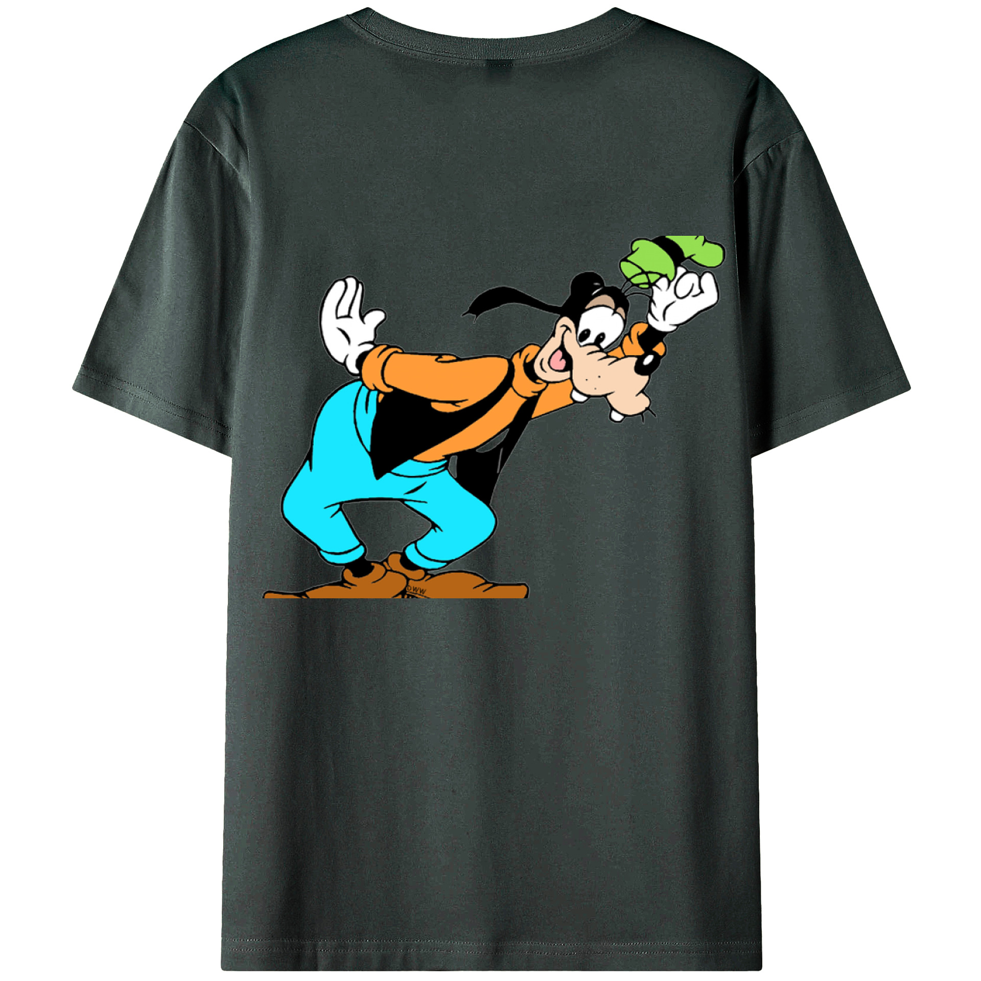 （画像用） ミッキーマウス Mickey Mouse 綿100％ メンズ半袖Tシャツ（バックプリント） 通気性